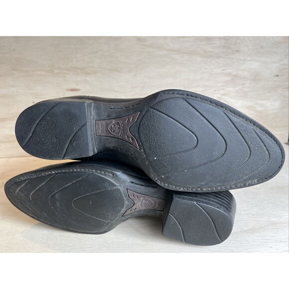 Ariat Mens Size 10 D Black Leather Cowboy Western Boots Style 34770 - Picture 11 of 13